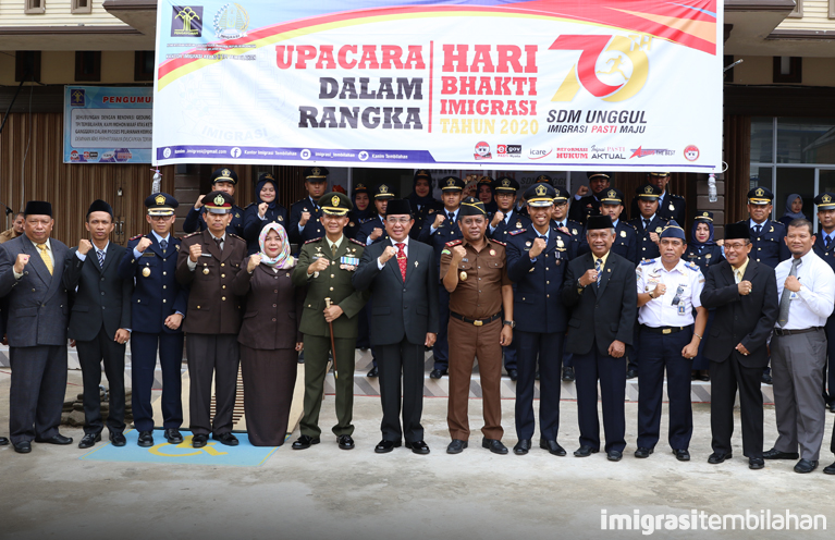 Upacara Peringatan Hari Bhakti Imigrasi ke-70